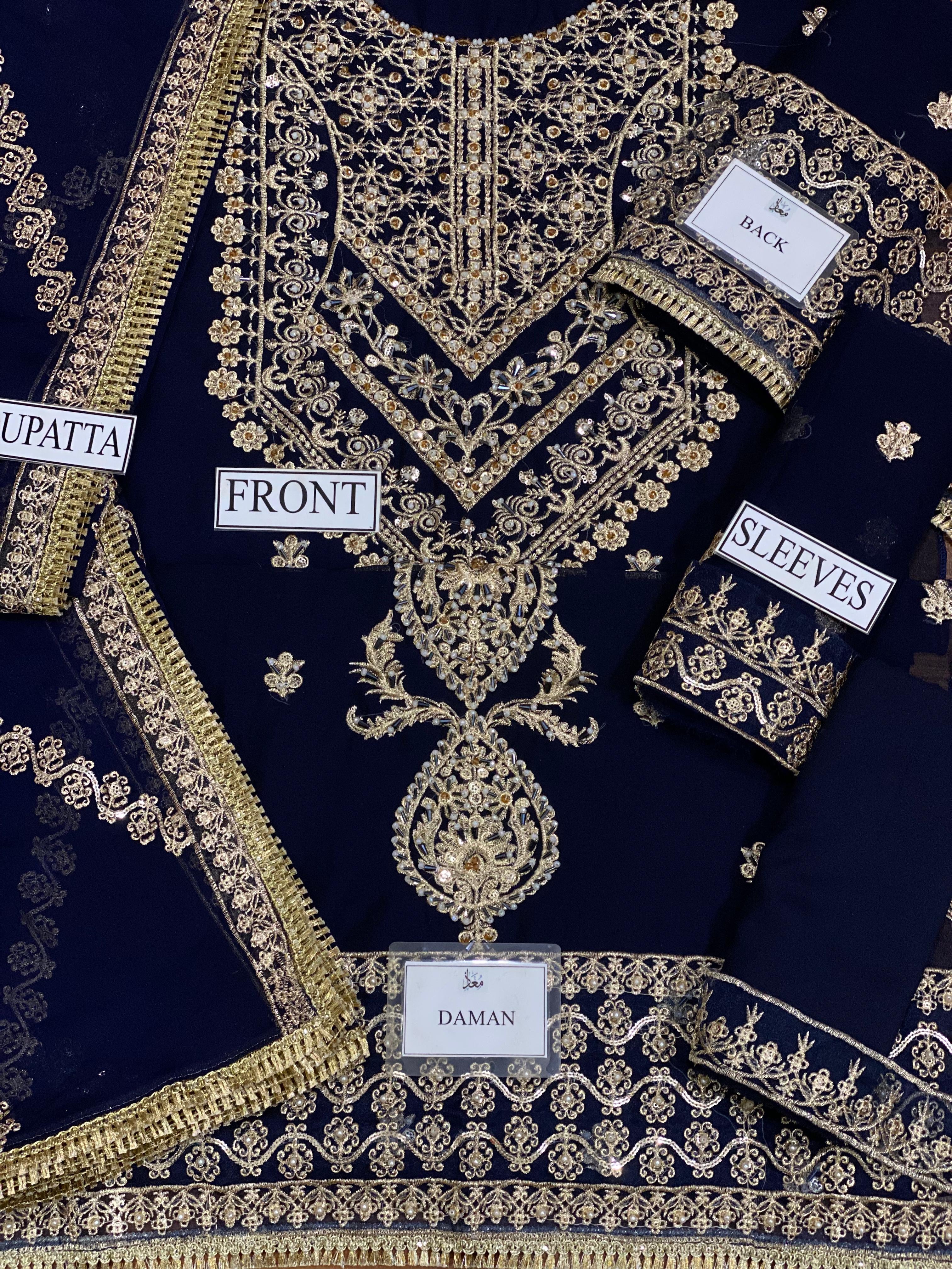 Asim Jofa Chiffon Suit-Aarasta