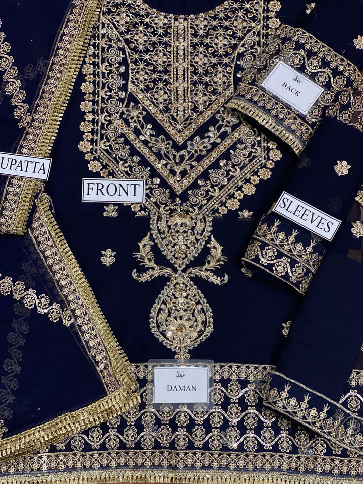 Asim Jofa Chiffon Suit-Aarasta