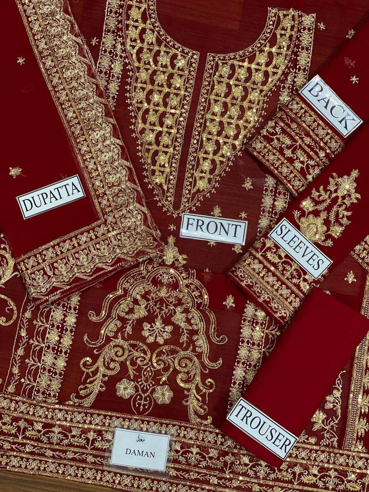 Asim Jofa Chiffon Suit-Aarasta