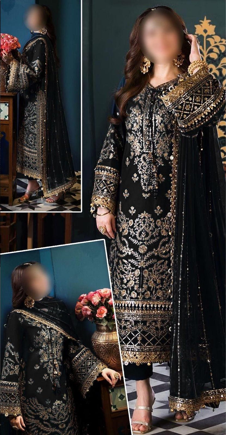 Asim Jofa Chiffon Suit-Aarasta