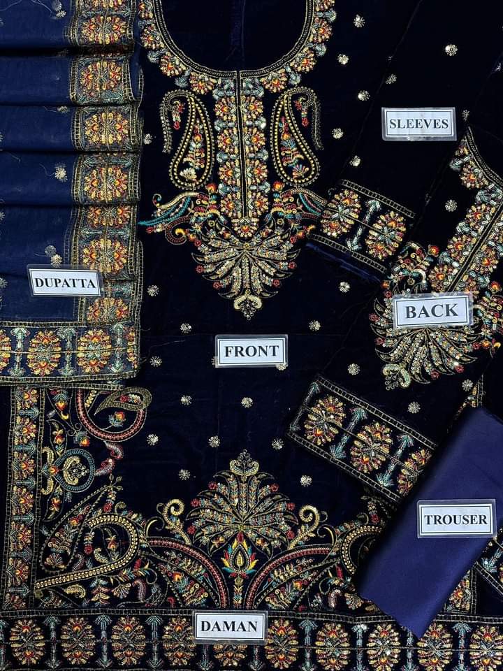 Asim Jofa Velvet Suit-Aarasta