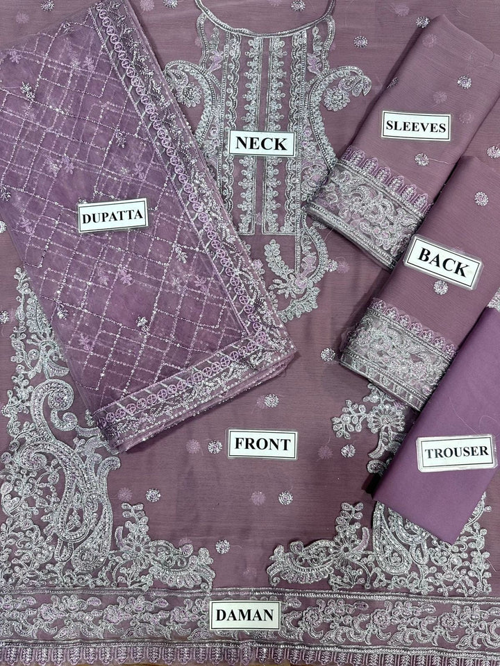 Asim Jofa Chiffon Suit-Aarasta