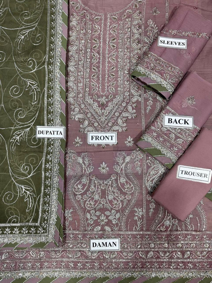 Asim Jofa Chiffon Suit-Aarasta