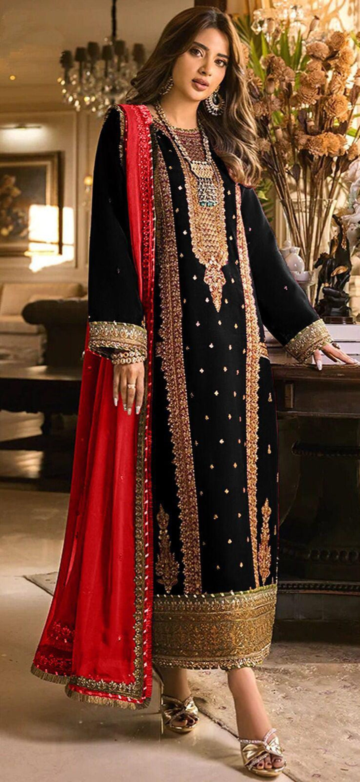 Asim Jofa Chiffon Suit-Aarasta