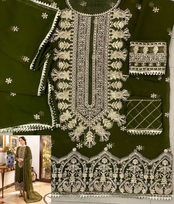 Asim Jofa Chiffon Suit-Aarasta