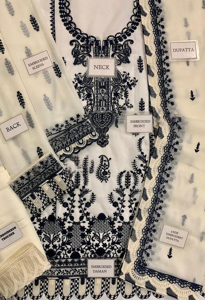 Asim Jofa Chiffon Suit-Aarasta