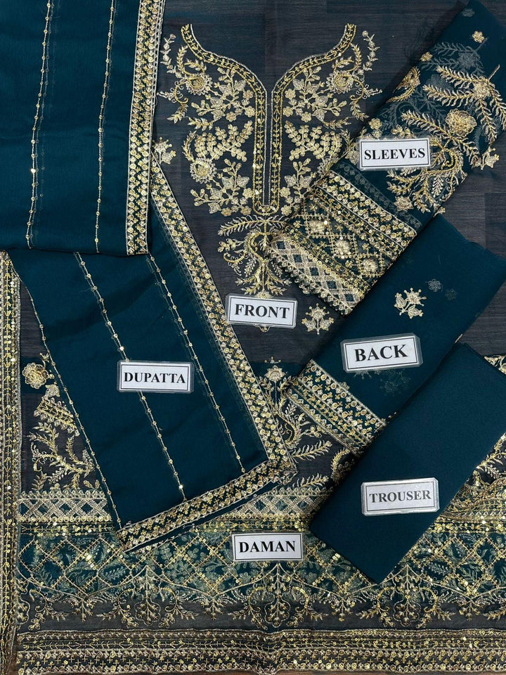 Asim Jofa Chiffon Suit-Aarasta