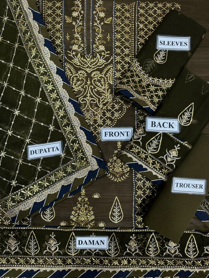 Asim Jofa Chiffon Suit-Aarasta