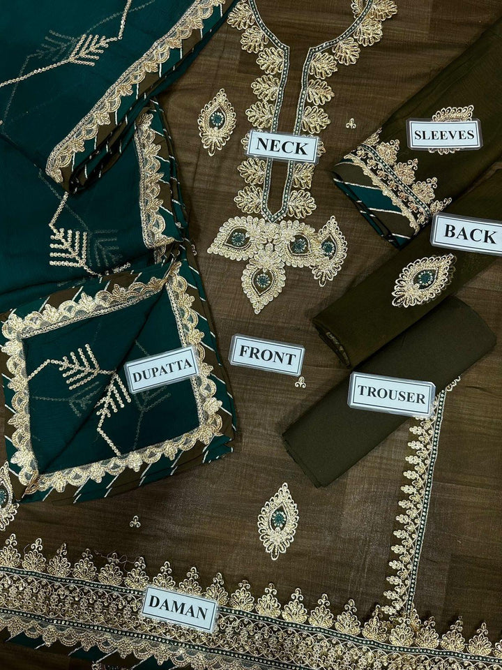 Asim Jofa Chiffon Suit-Aarasta