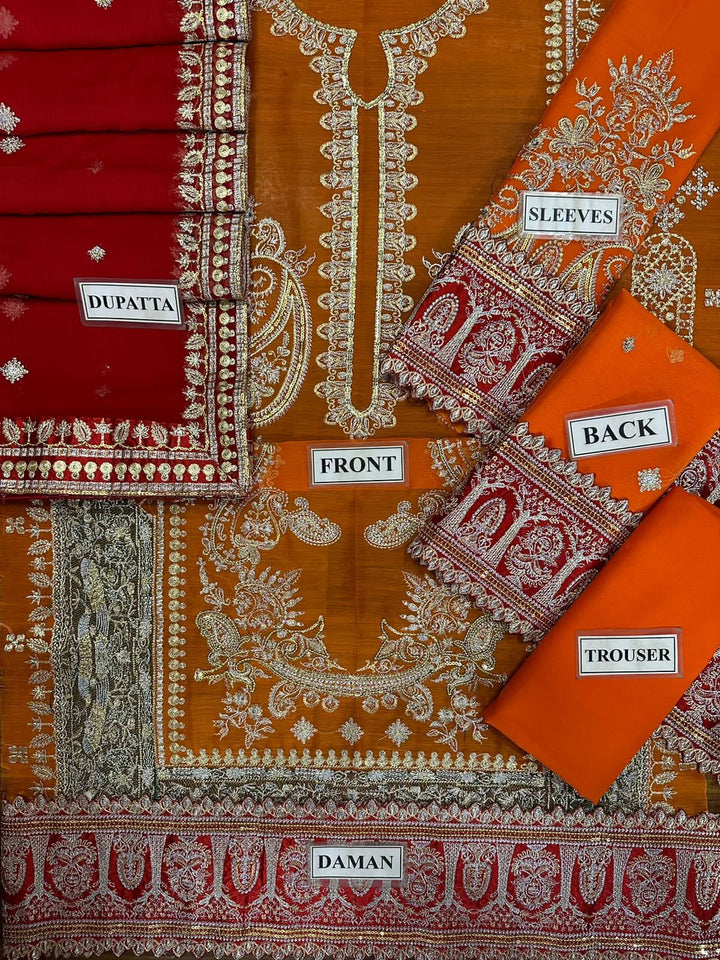 Asim Jofa Chiffon Suit-Aarasta