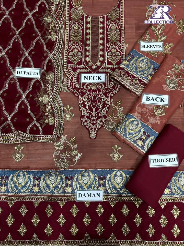 Asim Jofa Chiffon Suit-Aarasta