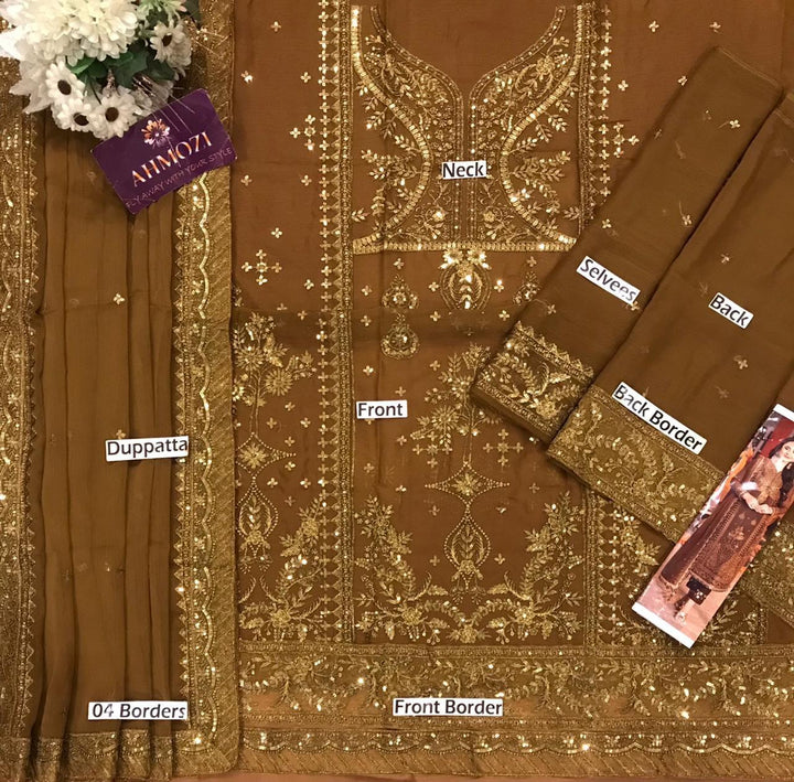 Asim Jofa Chiffon Suit-Aarasta