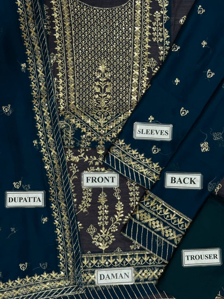 Asim Jofa Chiffon Suit-Aarasta