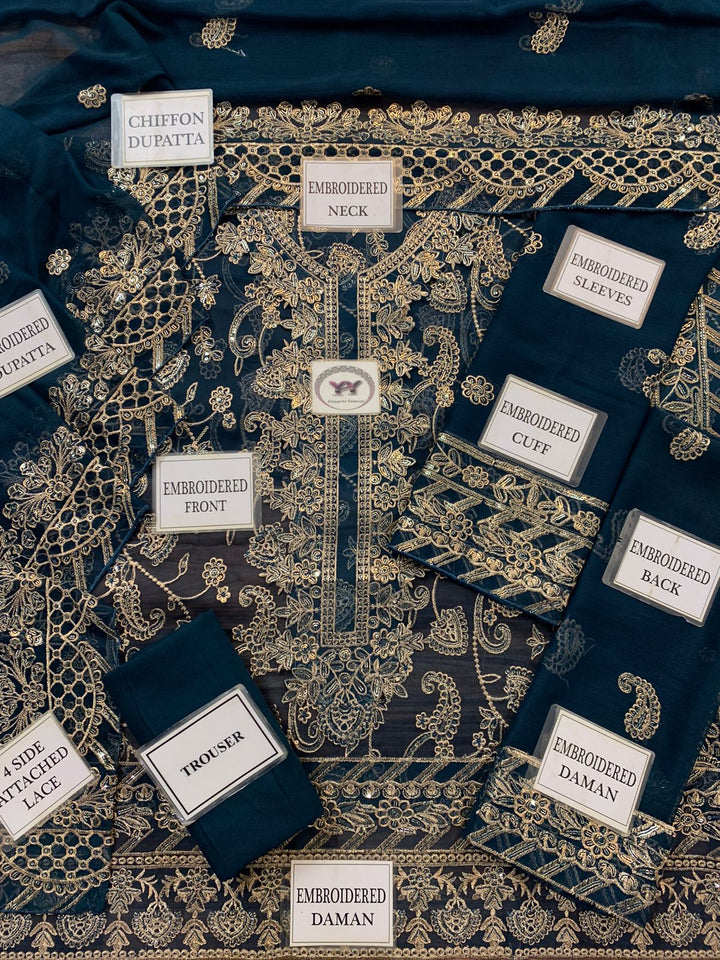 Asim Jofa Chiffon Suit-Aarasta