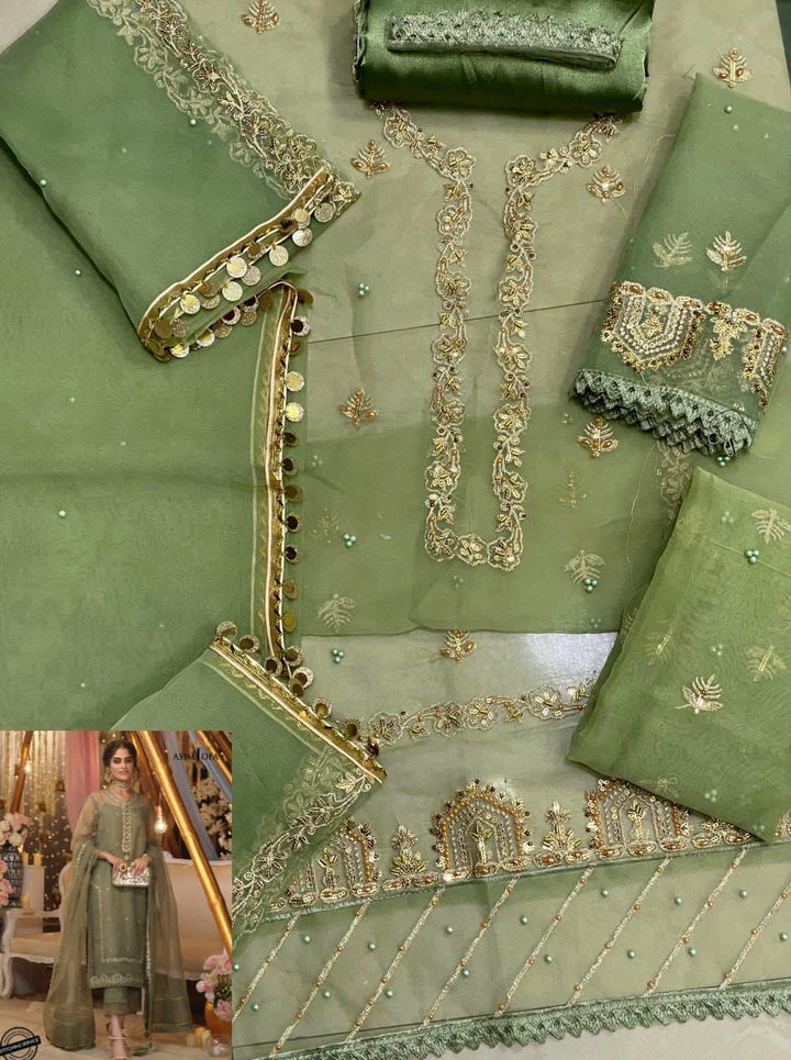 Asim Jofa Organza Suit-Aarasta