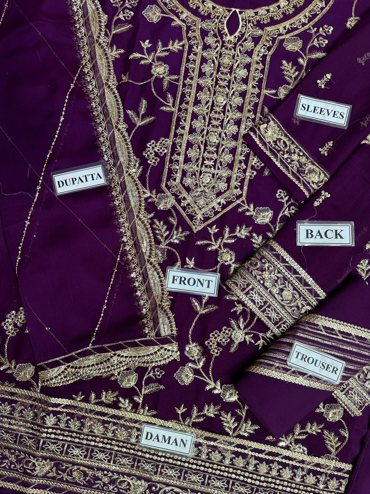 Asim Jofa Chiffon Suit-Aarasta
