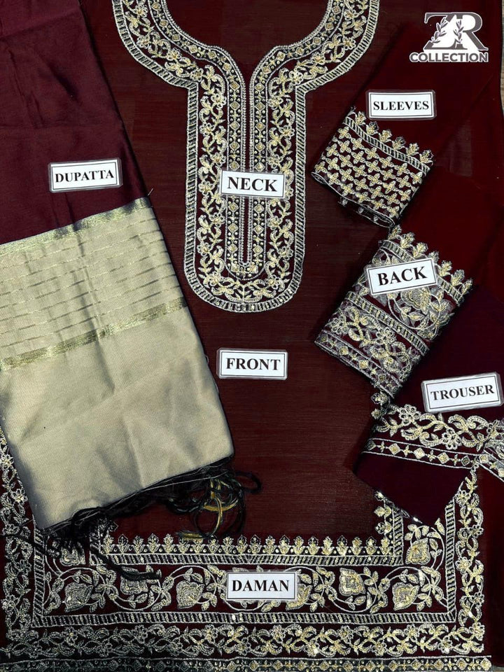 Asim Jofa Chiffon Suit-Aarasta