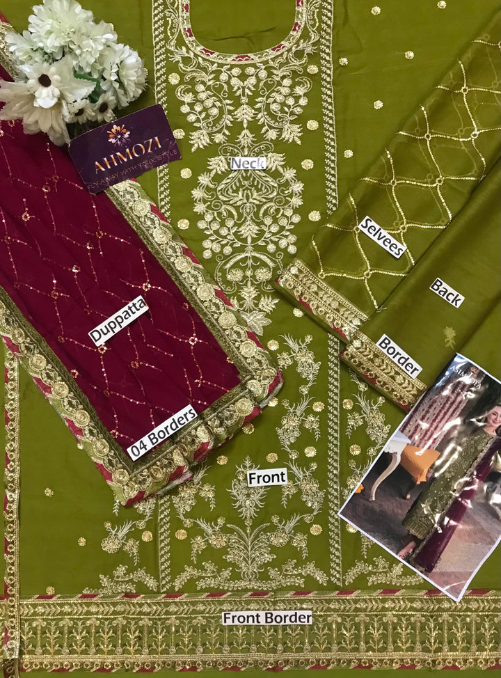 Asim Jofa Chiffon Suit-Aarasta