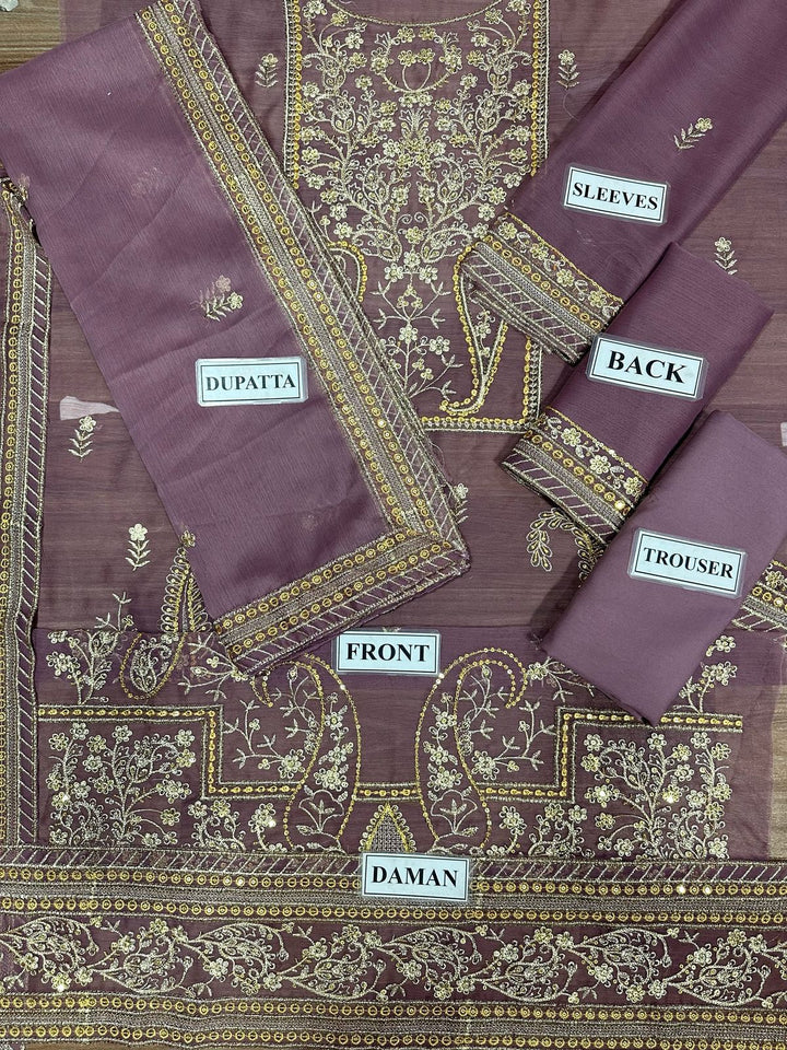 Asim Jofa Chiffon Suit-Aarasta