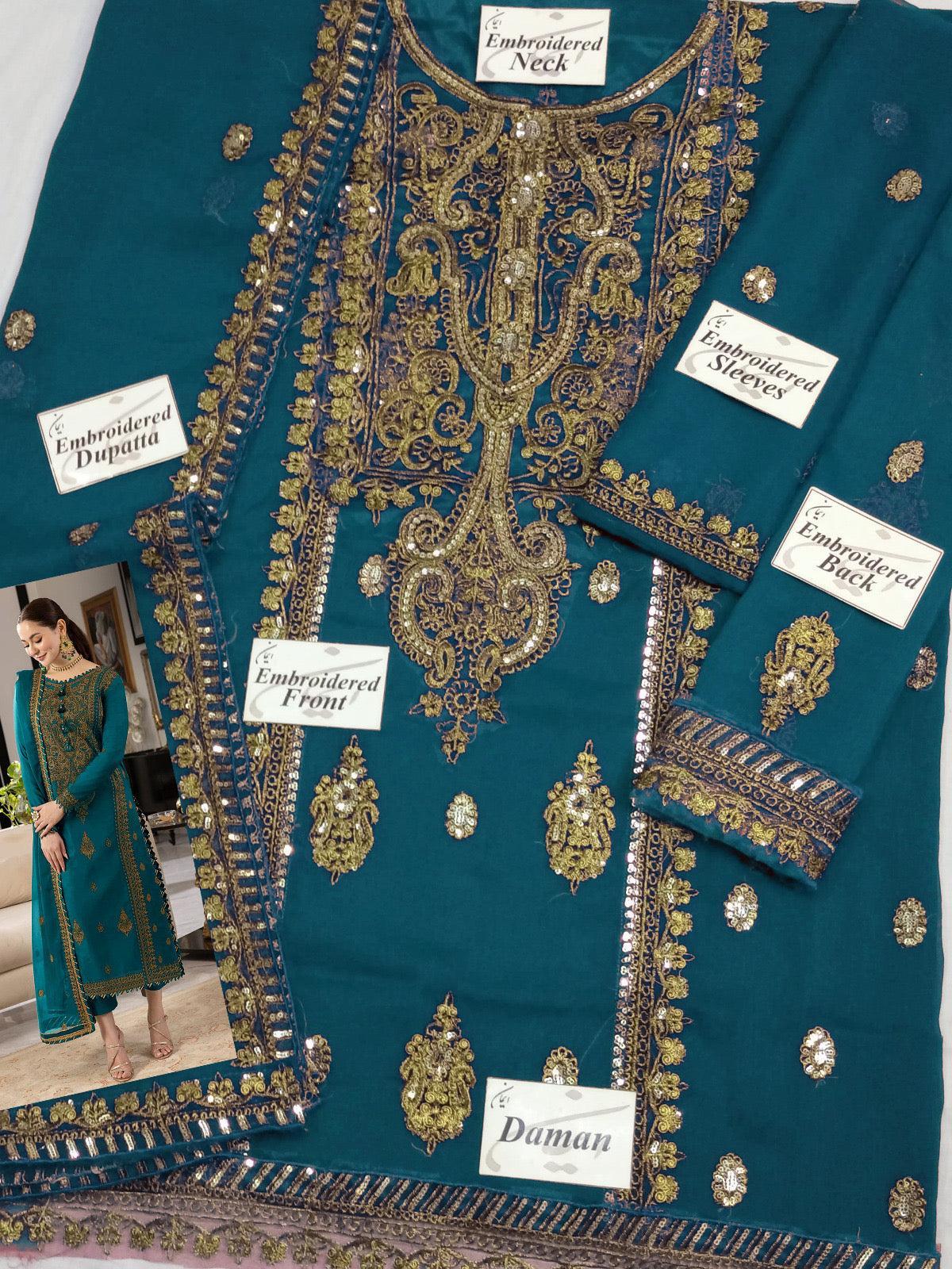 Asim Jofa Chiffon Suit-Aarasta