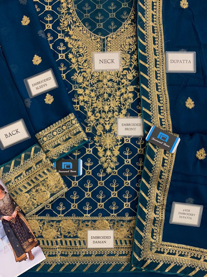 Asim Jofa Chiffon Suit-Aarasta