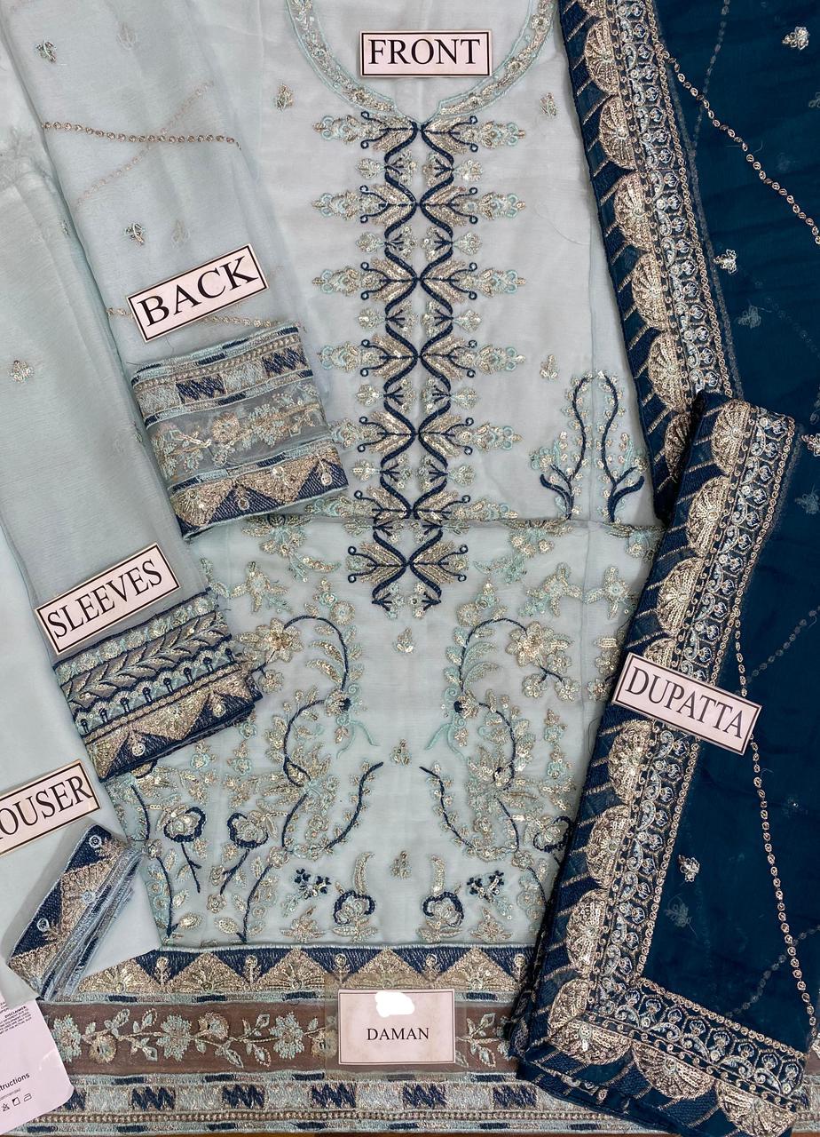 Asim Jofa Chiffon Suit-Aarasta