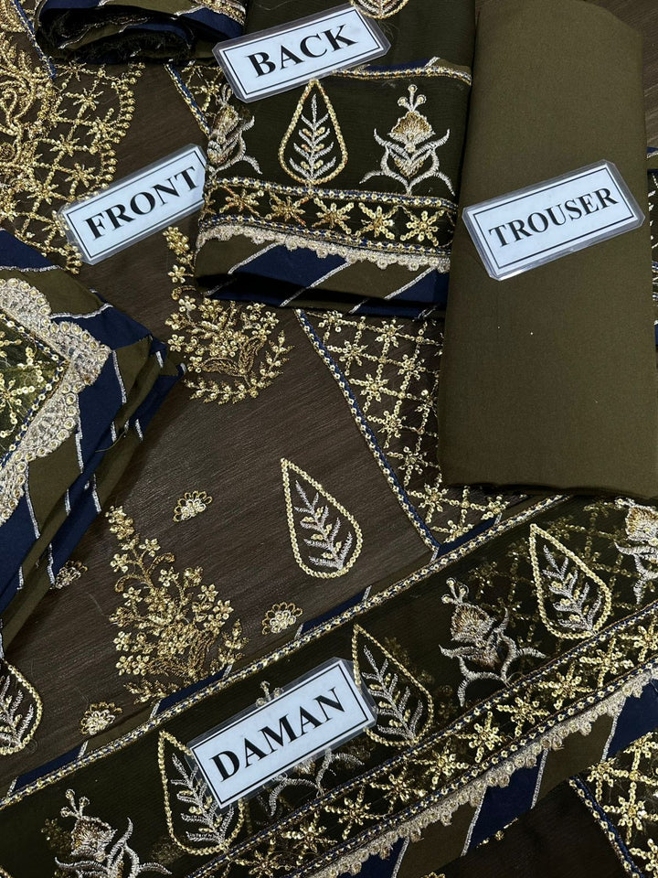 Asim Jofa Chiffon Suit-Aarasta