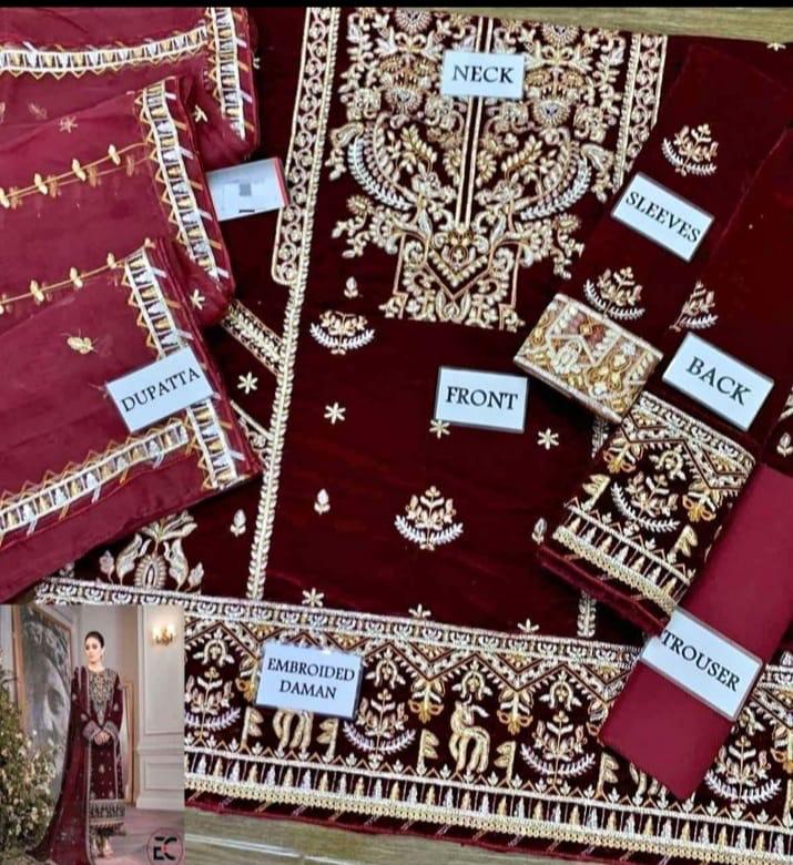 Asim Jofa Velvet Suit-Aarasta