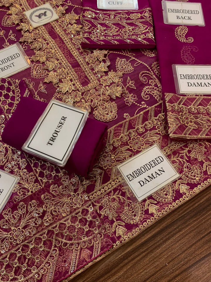 Asim Jofa Chiffon Suit-Aarasta