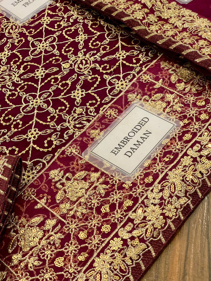 Asim Jofa Chiffon Suit-Aarasta