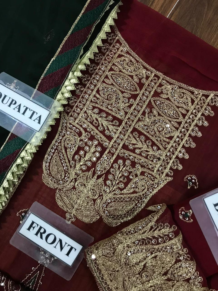 Asim Jofa Chiffon Suit-Aarasta