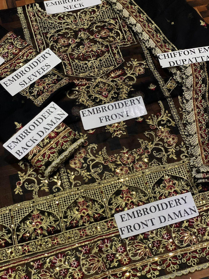 Asim Jofa Chiffon Suit-Aarasta