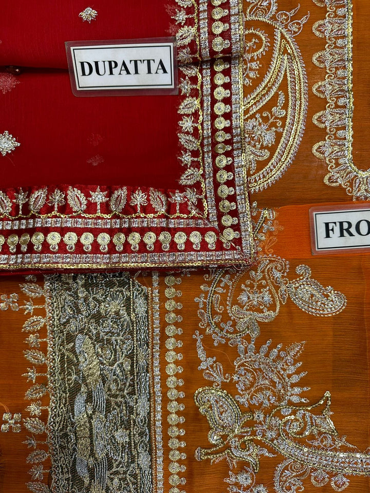 Asim Jofa Chiffon Suit-Aarasta