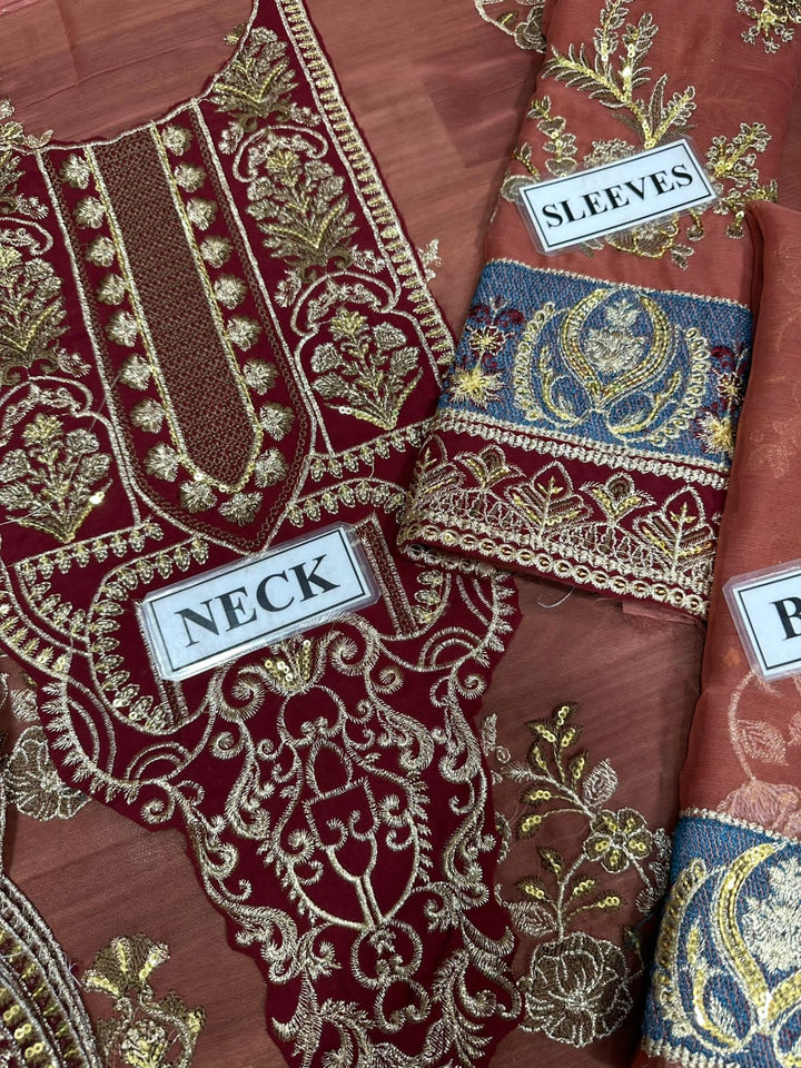 Asim Jofa Chiffon Suit-Aarasta