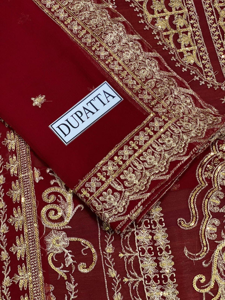 Asim Jofa Chiffon Suit-Aarasta