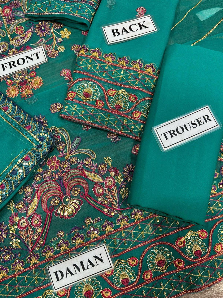 Asim Jofa Chiffon Suit-Aarasta