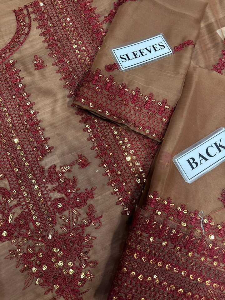 Asim Jofa Chiffon Suit-Aarasta