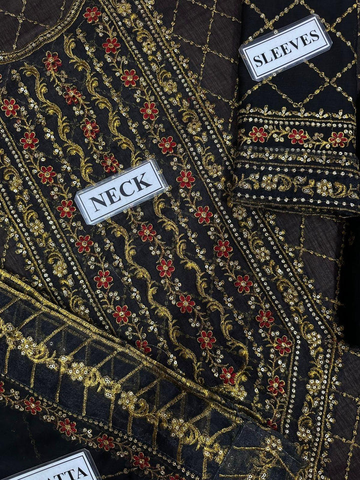 Asim Jofa Chiffon Suit-Aarasta