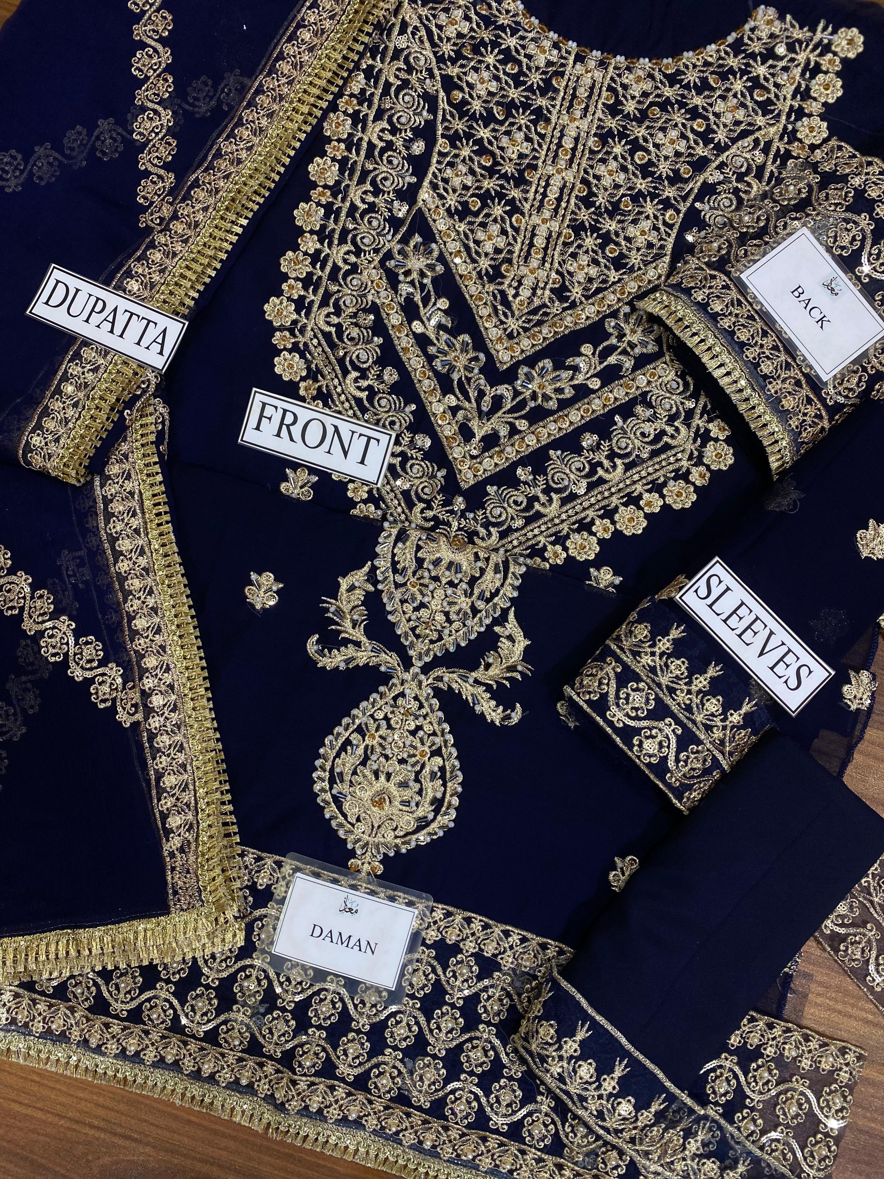 Asim Jofa Chiffon Suit-Aarasta