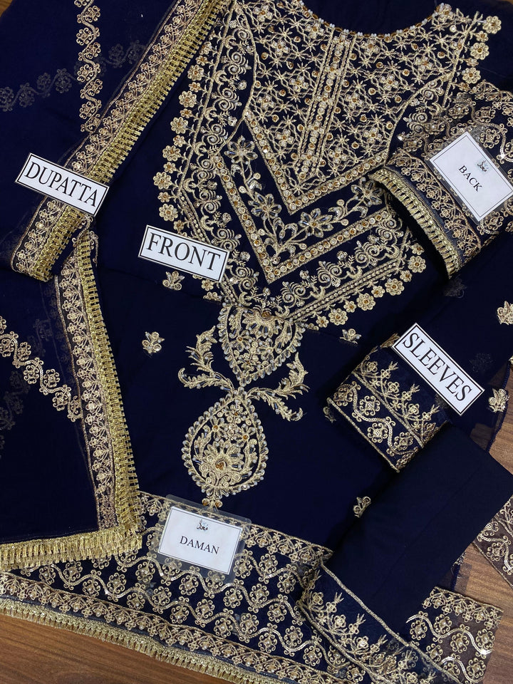 Asim Jofa Chiffon Suit-Aarasta