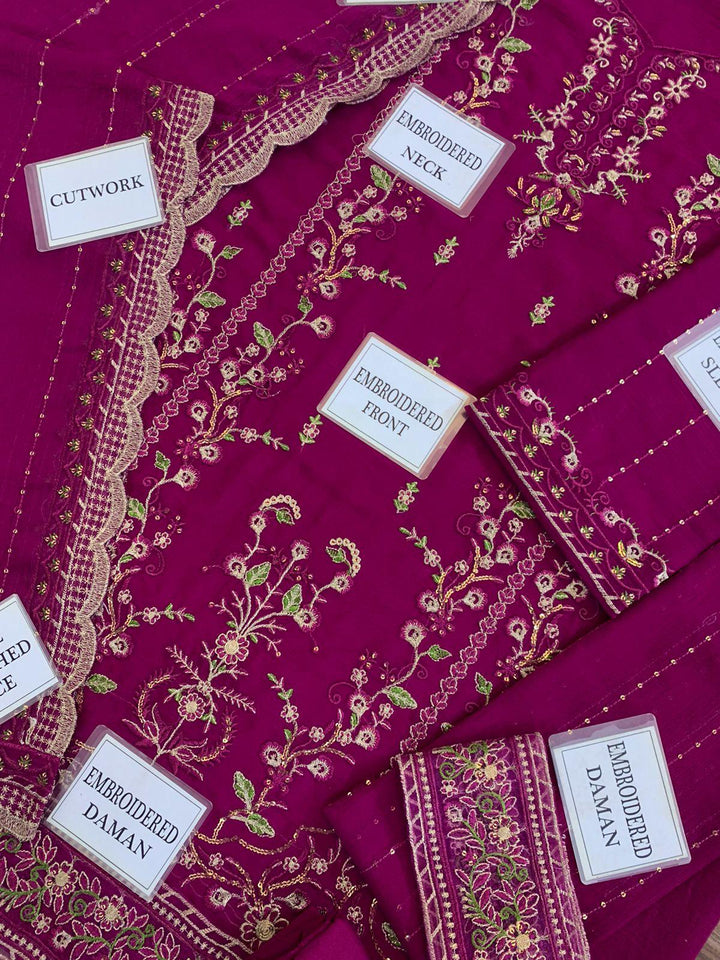 Asim Jofa Chiffon Suit-Aarasta