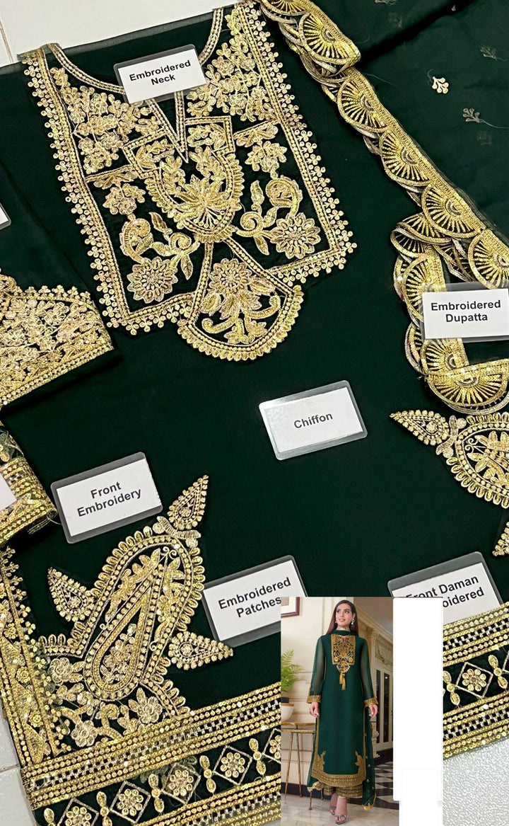 Asim Jofa Chiffon Suit-Aarasta