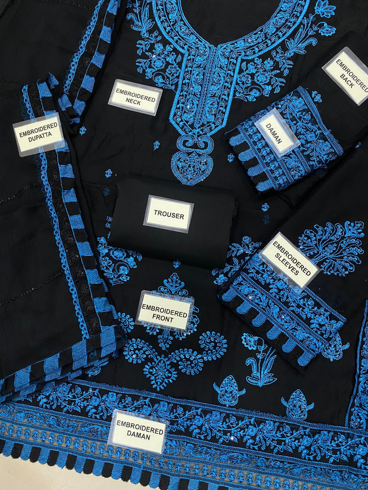 Asim Jofa Chiffon Suit-Aarasta