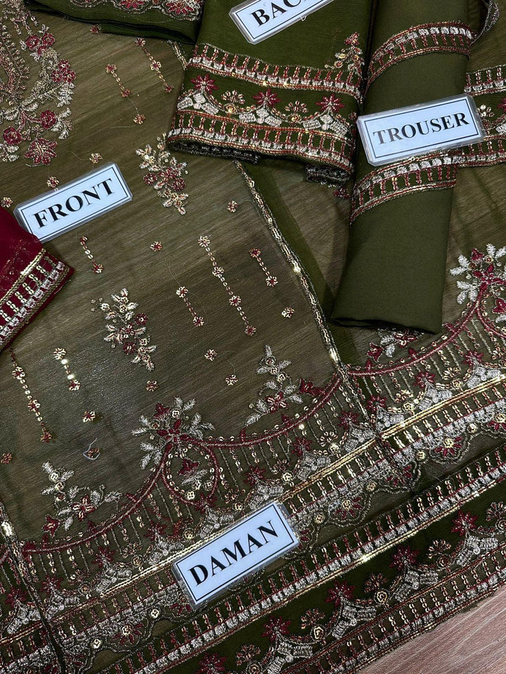 Asim Jofa Chiffon Suit-Aarasta