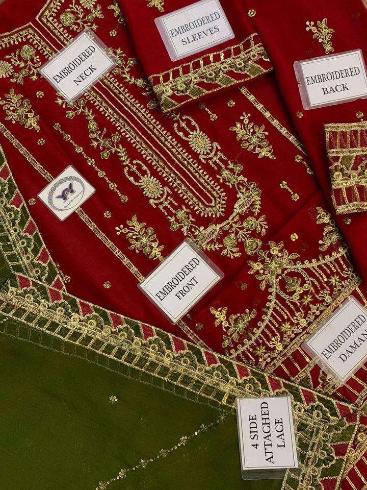 Asim Jofa Chiffon Suit-Aarasta