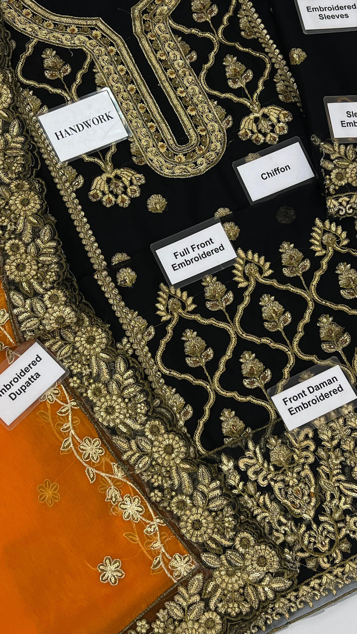 Asim Jofa Chiffon Suit-Aarasta