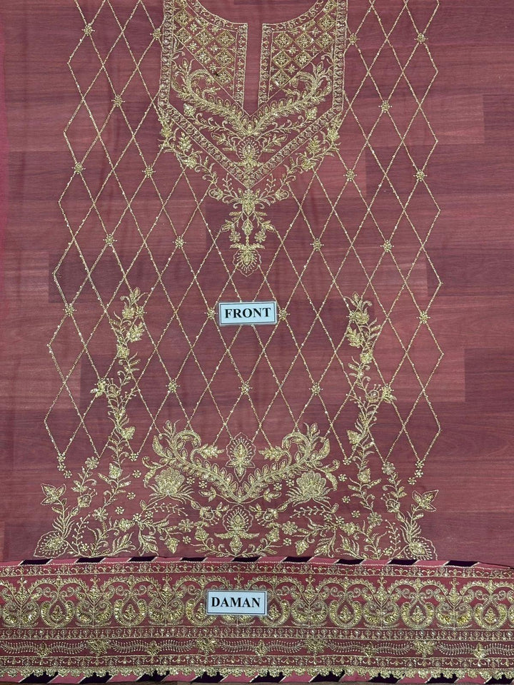 Asim Jofa Chiffon Suit-Aarasta