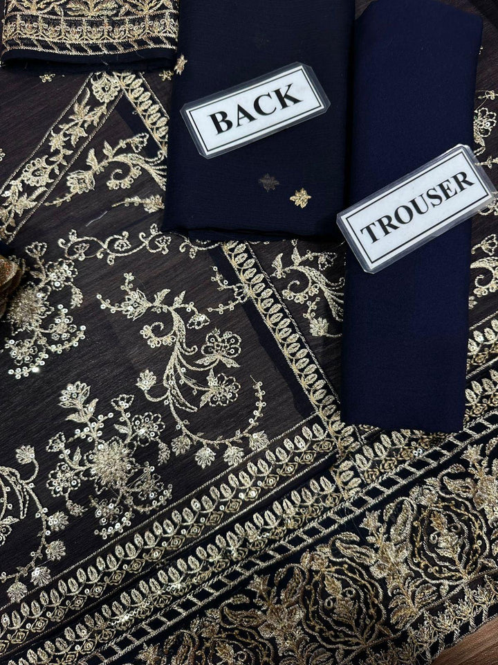 Asim Jofa Chiffon Suit-Aarasta