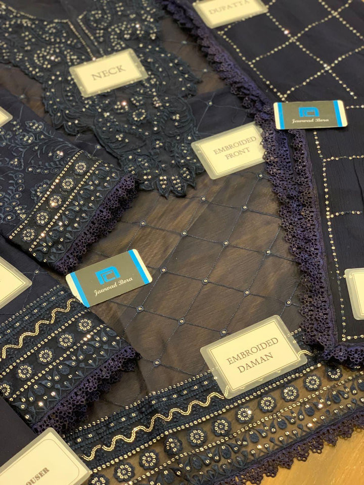 Asim Jofa Chiffon Suit-Aarasta