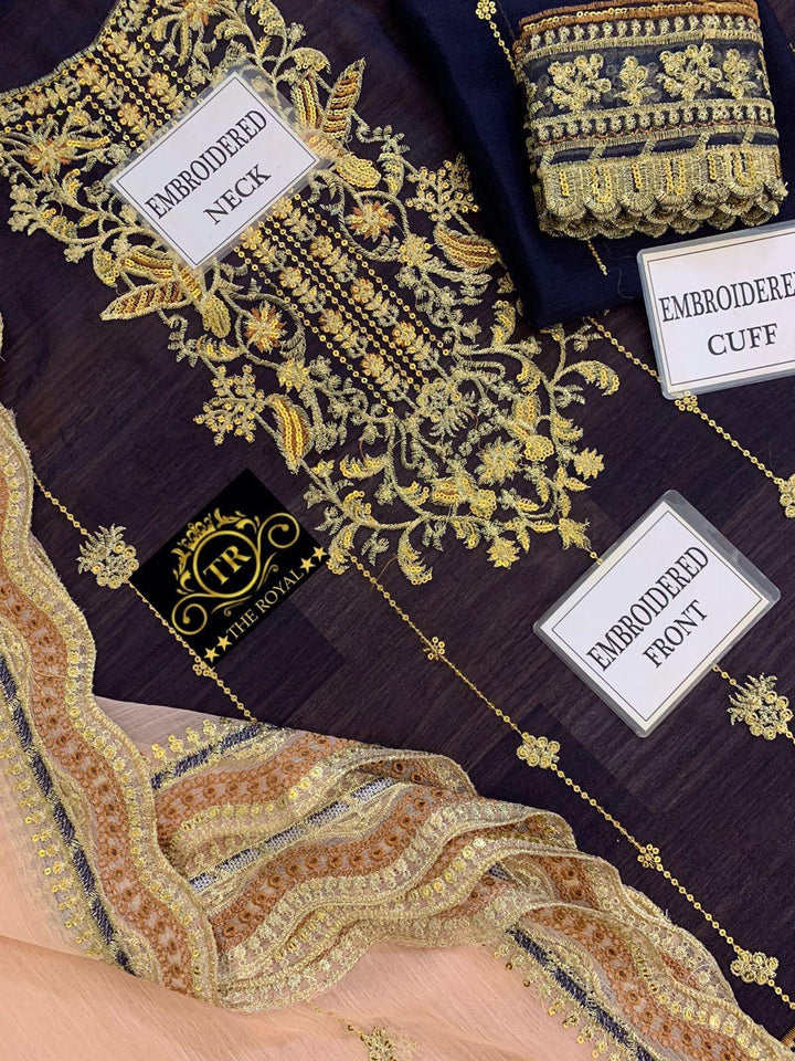 Asim Jofa Chiffon Suit-Aarasta